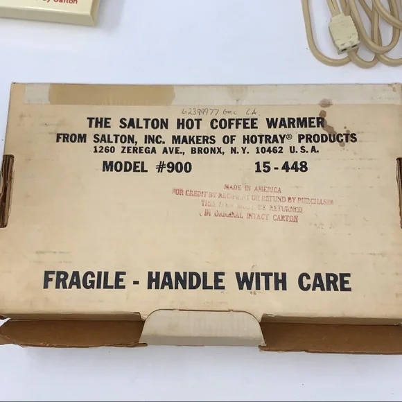 v i n t a g e :: MCM Hot Coffee Warmer Tray Plate - Picture 9 of 11